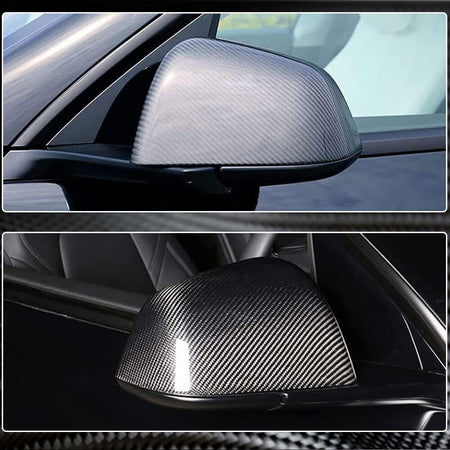 Tesla Model Y 2020UP Mirror Covers pair Replacement Carbon Fiber-Ahacarbon