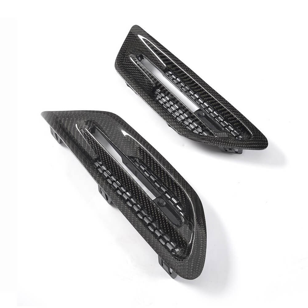 BMW 5 Series F10 M5 2010-2016 Side Air Fender Vents Carbon Fiber-Ahacarbon