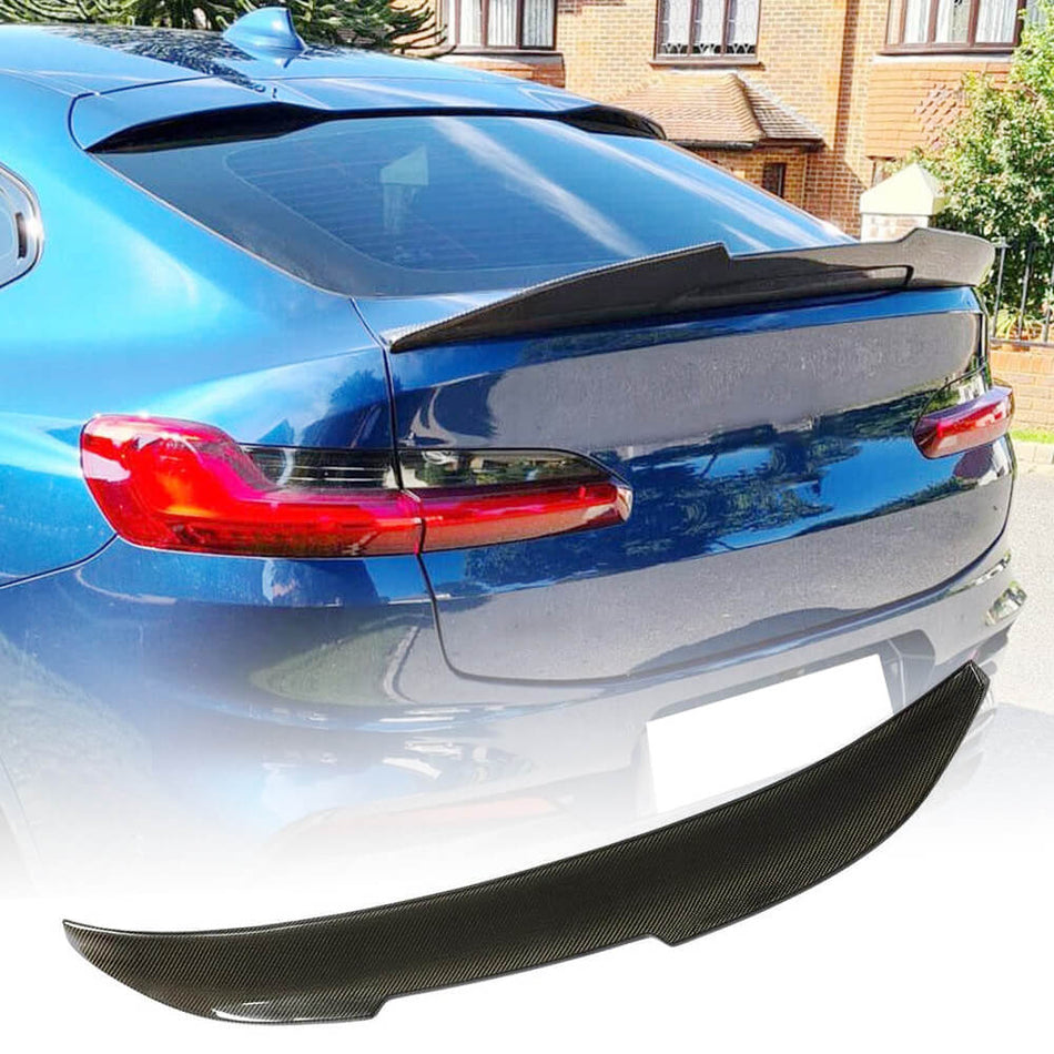 BMW X4 G02 2019UP Rear Trunk Spoiler Carbon Fiber-Ahacarbon