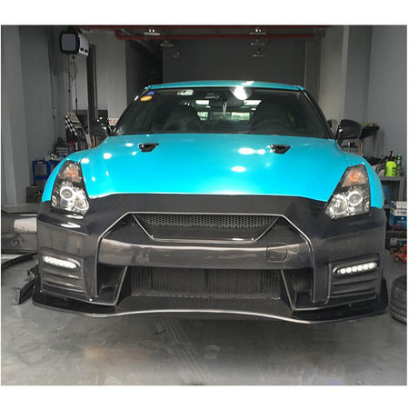 Nissan GTR R35 2009-2017 Front Bumper Carbon Fiber-Ahacarbon