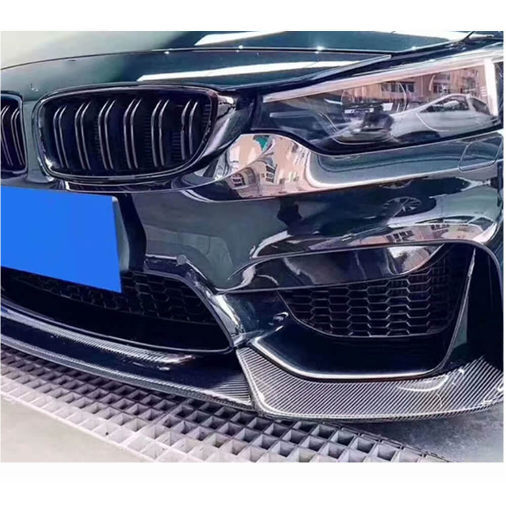 BMW F80 M3 F82 F83 M4 2014-2020 Front Bumper Lip Carbon Fiber-Ahacarbon