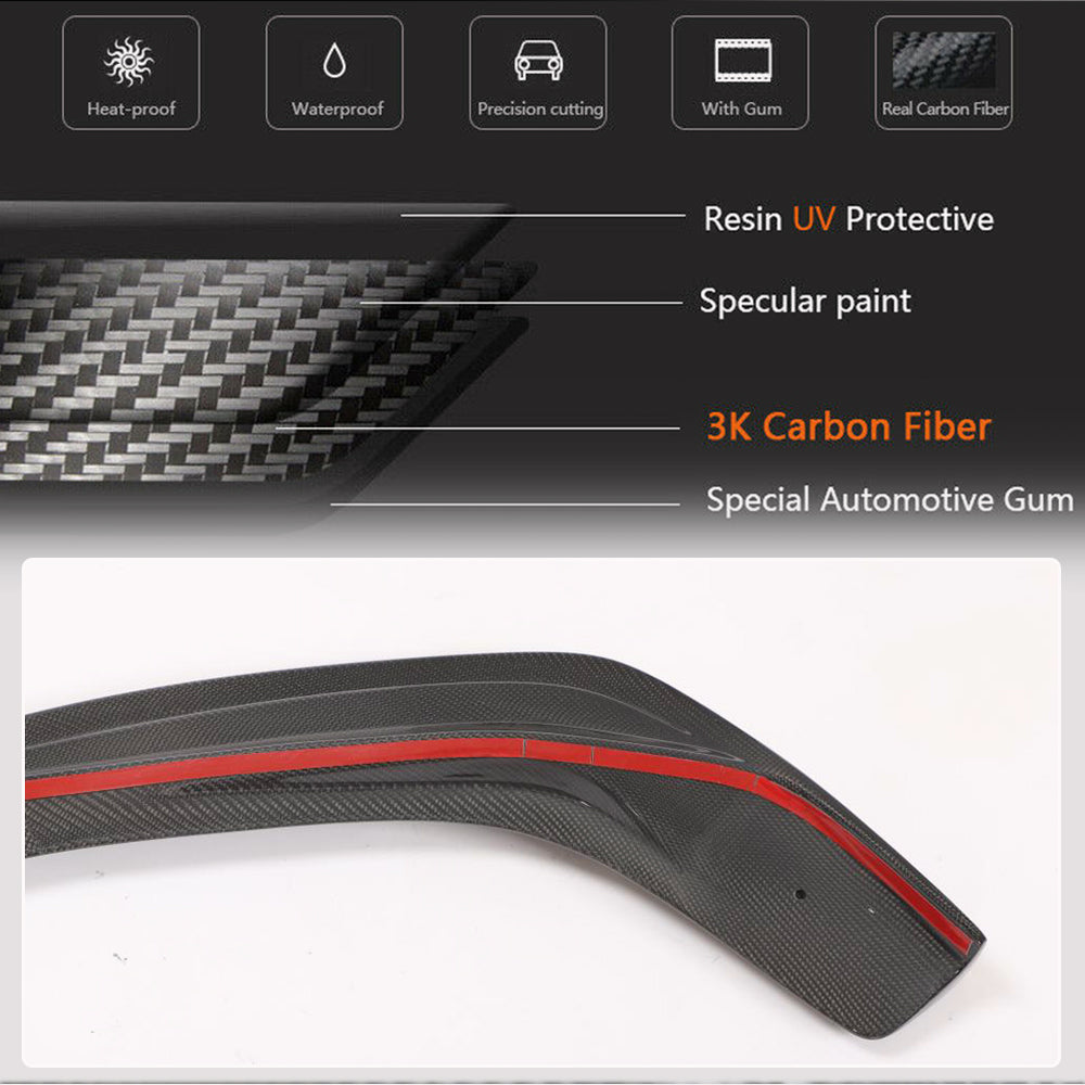 Lexus IS250 IS350 F Sport Sedan 2013-2015 Front Bumper Lip Carbon Fiber-Ahacarbon