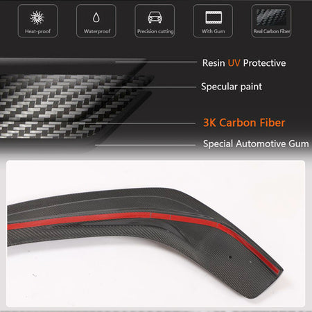 Lexus IS250 IS350 F Sport Sedan 2013-2015 Front Bumper Lip Carbon Fiber-Ahacarbon