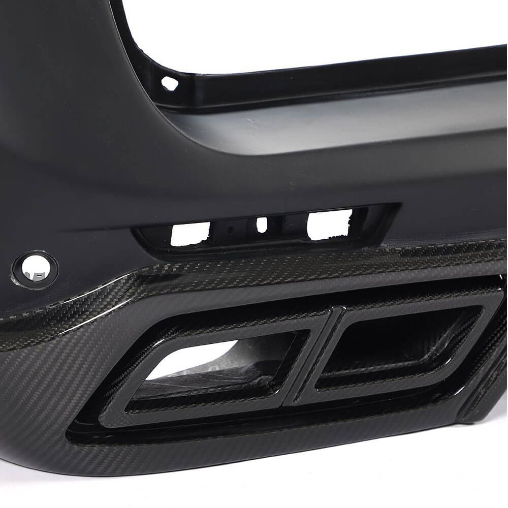 Mercedes Benz W447 Vito 2016-2019 Rear Bumper Diffuser Dry Carbon Fiber with PP-Ahacarbon