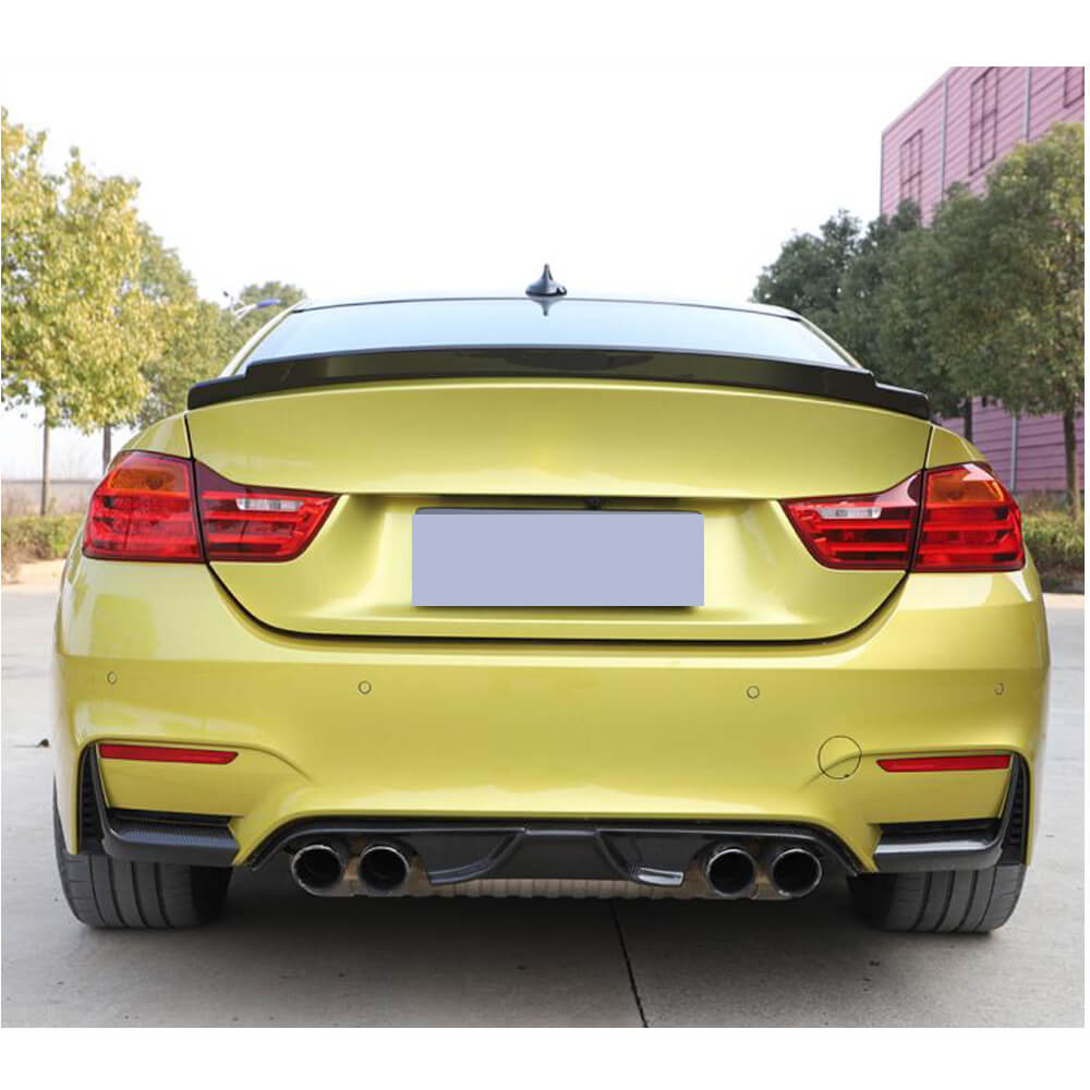 BMW F82 M4 Coupe 2014-2019 Rear Trunk Spoiler Carbon Fiber-Ahacarbon