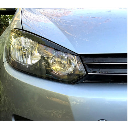 Volkswagen VW Golf 6 MK6 GTI R/R20 2010-2013 Headlight Eyelids Carbon Fiber-Ahacarbon