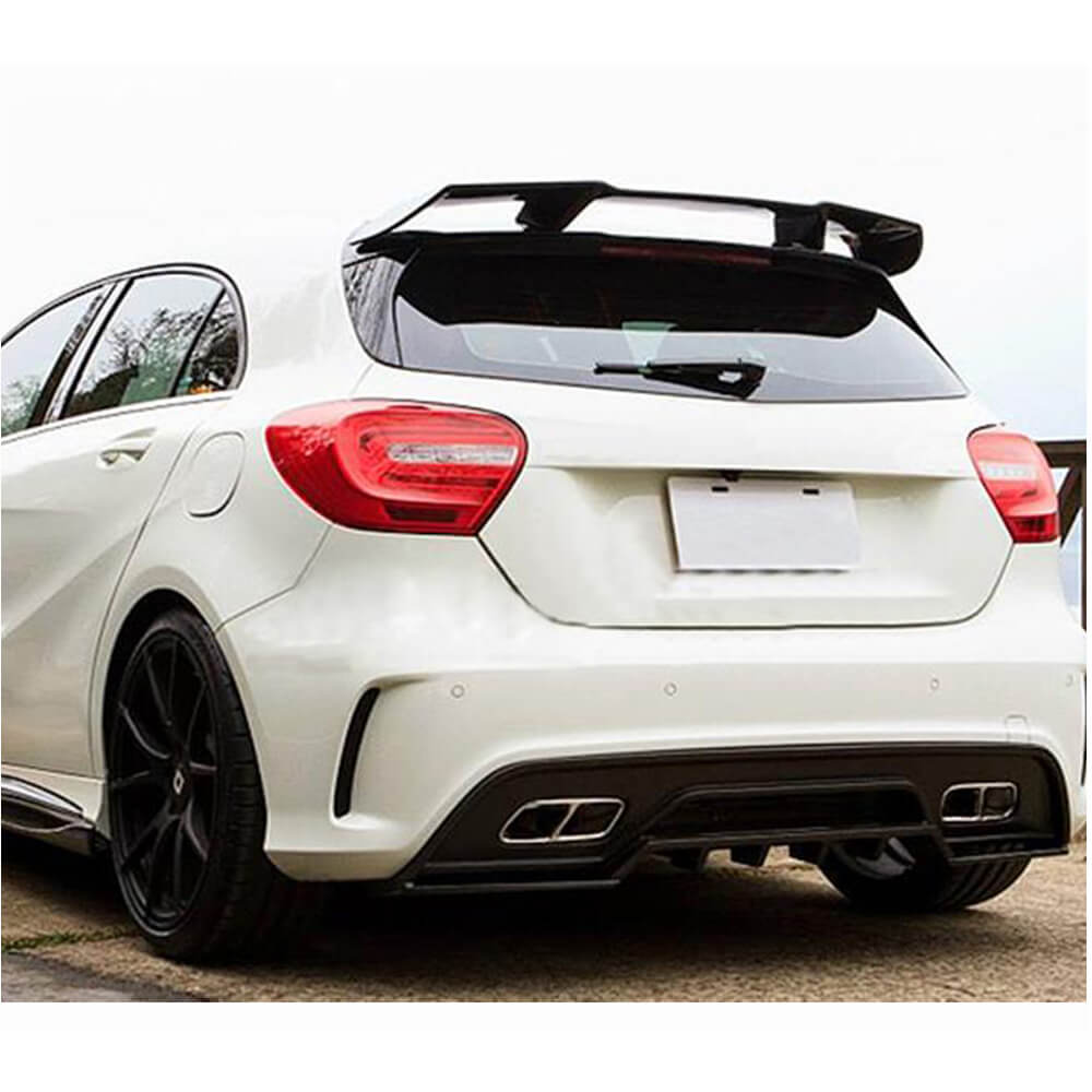 Mercedes Benz W176 Hatchback 13-18 Rear Roof Spoiler Carbon Fiber-Ahacarbon
