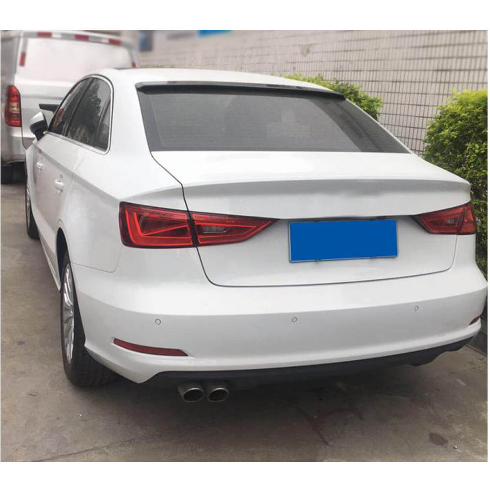 Audi A3 S3 8V 8V.5 Sedan 2014-2020 Rear Roof Spoiler Carbon Fiber-Ahacarbon