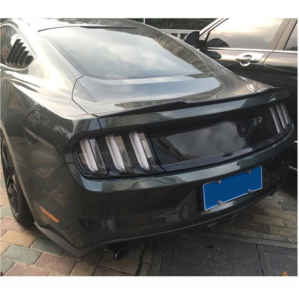 Ford Mustang Coupe 2015-2020 Rear Trunk Spoiler Carbon Fiber-Ahacarbon