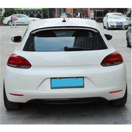 Volkswagen VW Scirocco Base Hatchback Non-R 2008-2014 Rear Roof Spoiler Carbon Fiber-Ahacarbon