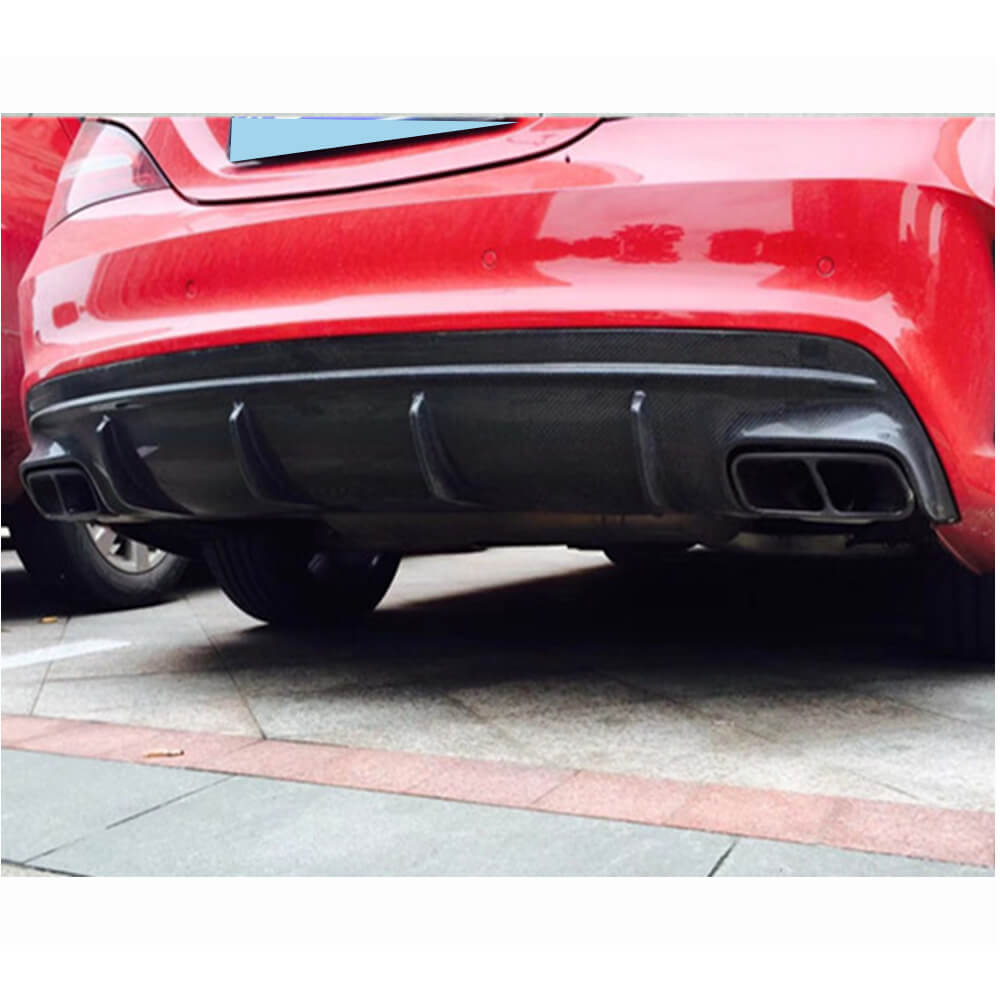 Mercedes Benz CLA Class (W117) C117 Sport CLA45 AMG 2013-2019 Rear Bumper Diffuser Carbon Fiber-Ahacarbon