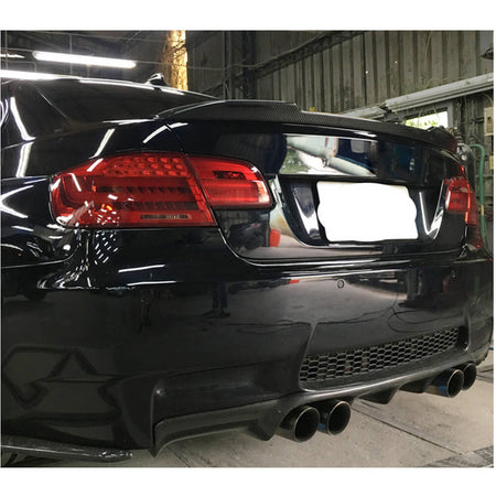 BMW 3 Series E92 M3 Coupe 2006-2013 Rear Trunk Spoiler Carbon Fiber-Ahacarbon