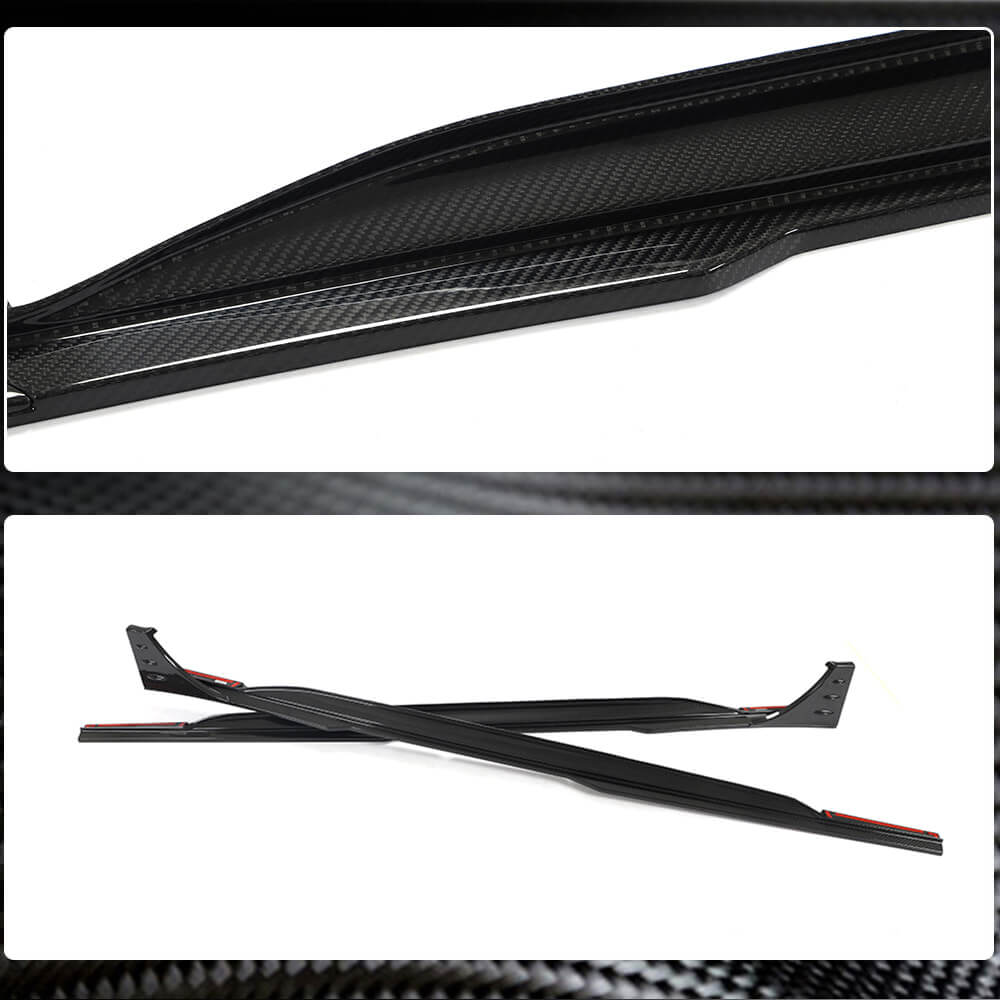 Audi RS6 C8 Typ 5G 2019-2022 Side Skirts Dry Carbon Fiber-Ahacarbon