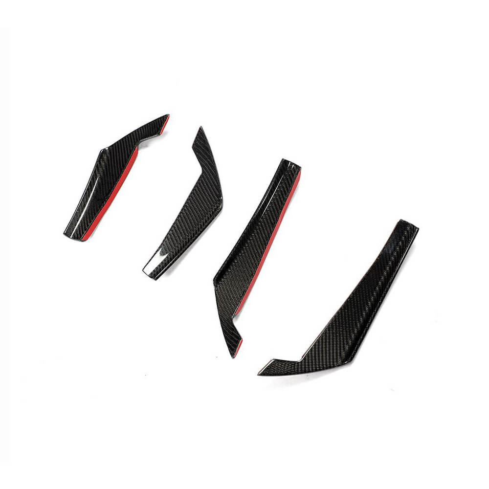 Audi A4 B9 Base Sedan 2017-2020 Front Bumper Vents Carbon Fiber-Ahacarbon