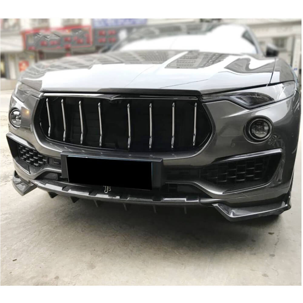 Maserati Levante 2016-2020 Front Bumper Splitters Carbon Fiber-Ahacarbon