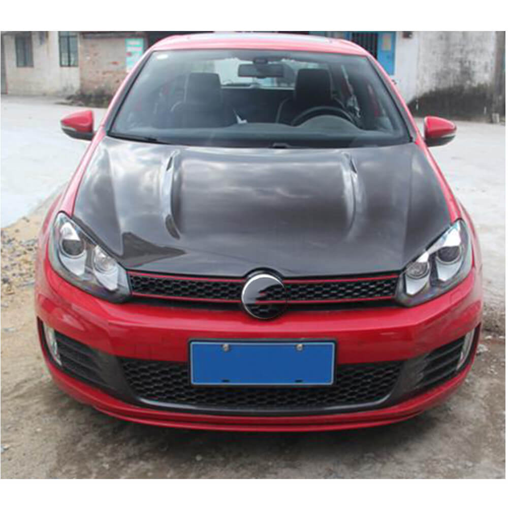 Volkswagen VW Golf 6 MK6 GTI R/R20 2010-2014 Engine Bonnet Hood Cover Carbon Fiber-Ahacarbon