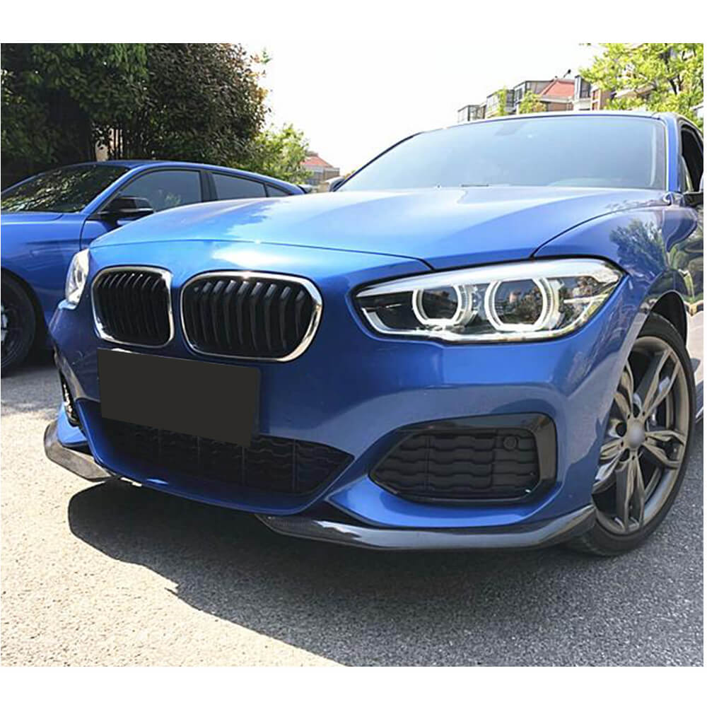 BMW 1 Series F20 F21 M Sport Hatchback 2016-2019 Front Bumper Splitters Carbon Fiber-Ahacarbon