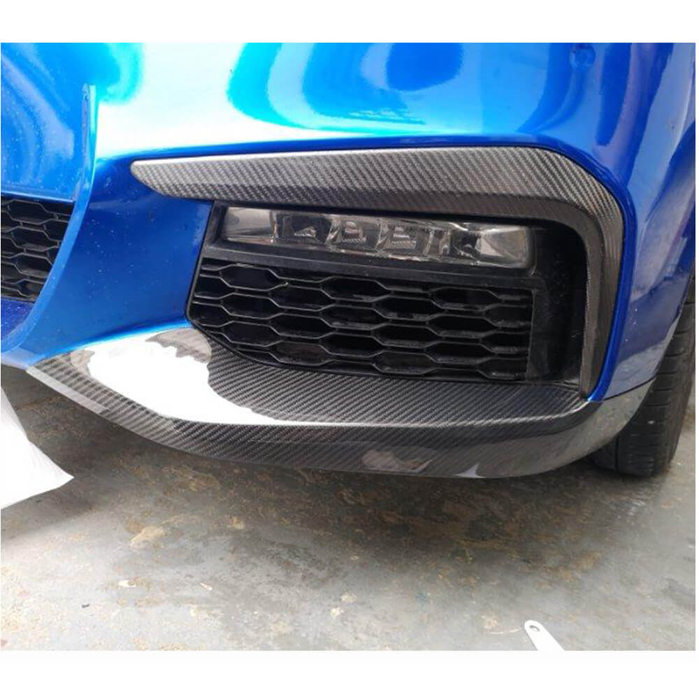 For BMW 5 Series G30 520i 530i 540i M Sport M550i Carbon Fiber Fog Lamp Cover Eyelid Vent-Ahacarbon