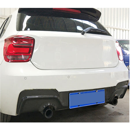 BMW 1 Series F20 125i M Sport Pre-LCI 2012-2015 Rear Bumper Diffuser Carbon Fiber-Ahacarbon