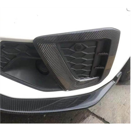 Audi S4 A4 Sline B9.5 Sedan 2017-2020 Fog Lamp Covers Carbon Fiber-Ahacarbon
