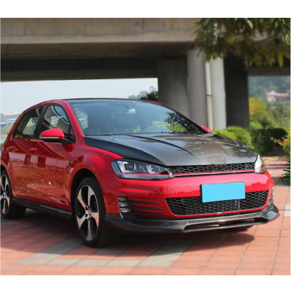 Volkswagen VW Golf 7 MK7 GTI 2014-2016 Front Bumper Lip Carbon Fiber-Ahacarbon