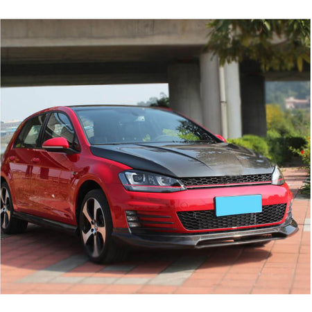 Volkswagen VW Golf 7 MK7 GTI 2014-2016 Front Bumper Lip Carbon Fiber-Ahacarbon