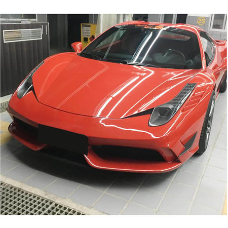 Ferrari 458 Speciale Coupe 2014-2015 Front Bumper Vents Dry Carbon Fiber-Ahacarbon