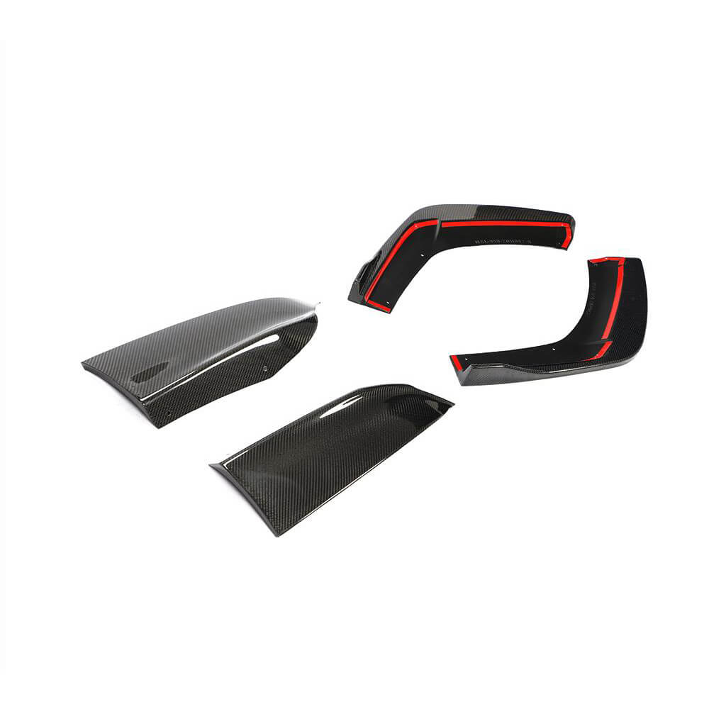 Maserati Levante Sport Utility 2016-2020 Rear Bumper Splitters Carbon Fiber-Ahacarbon