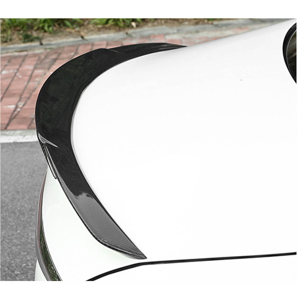 Mercedes Benz C-Class W205 2015-2019 Rear Trunk Spoiler Carbon Fiber-Ahacarbon