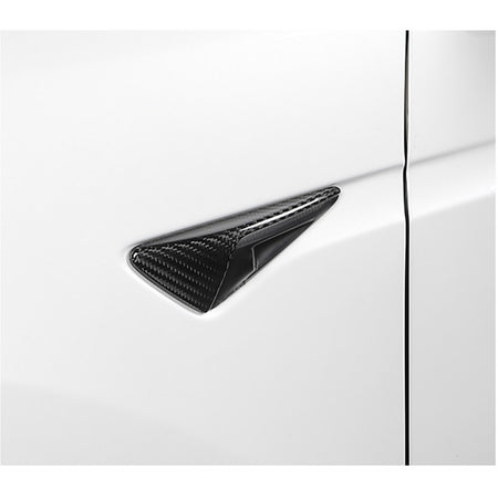 Tesla Model S/Model 3/Model X 2012-2020 Side Camera Marker Fender Cover Carbon Fiber-Ahacarbon