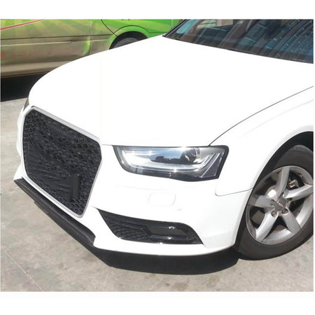 Audi A4 B8.5 Base Sedan Facelift 2013-2016 Front Bumper Center Lip Carbon Fiber-Ahacarbon