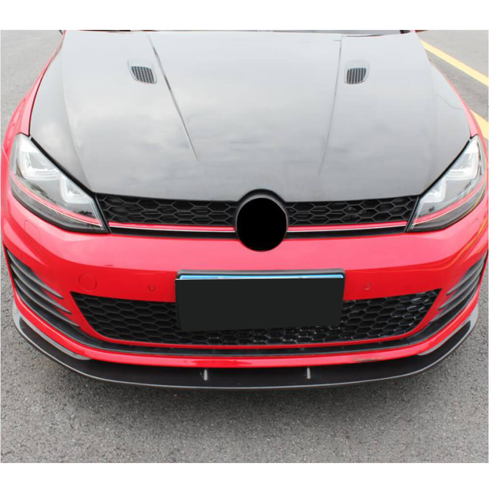 Volkswagen VW Golf 7 MK7 GTI 2014-2016 Front Bumper Lip Carbon Fiber-Ahacarbon