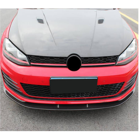 Volkswagen VW Golf 7 MK7 GTI 2014-2016 Front Bumper Lip Carbon Fiber-Ahacarbon