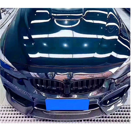 BMW F80 M3 F82 F83 M4 2014-2020 Front Bumper Lip Carbon Fiber-Ahacarbon