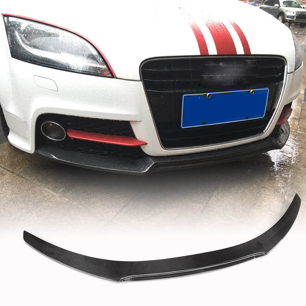 Audi TTS 08-14 TT 13-14 MK2 8J Pre-facelift Front Bumper Lip Carbon Fiber-Ahacarbon