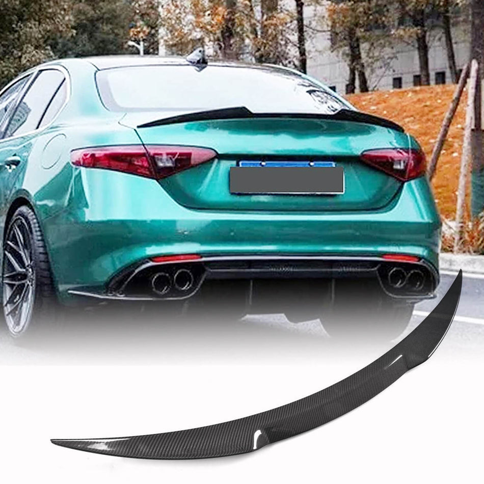 Alfa Romeo Giulia 952 2016-2022 Rear Trunk Spoiler Carbon Fiber/FRP-Ahacarbon
