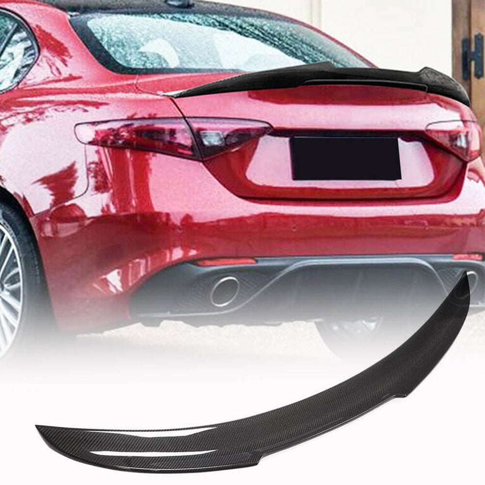 Alfa Romeo Giulia 952 2016-2022 Rear Trunk Spoiler Carbon Fiber-Ahacarbon
