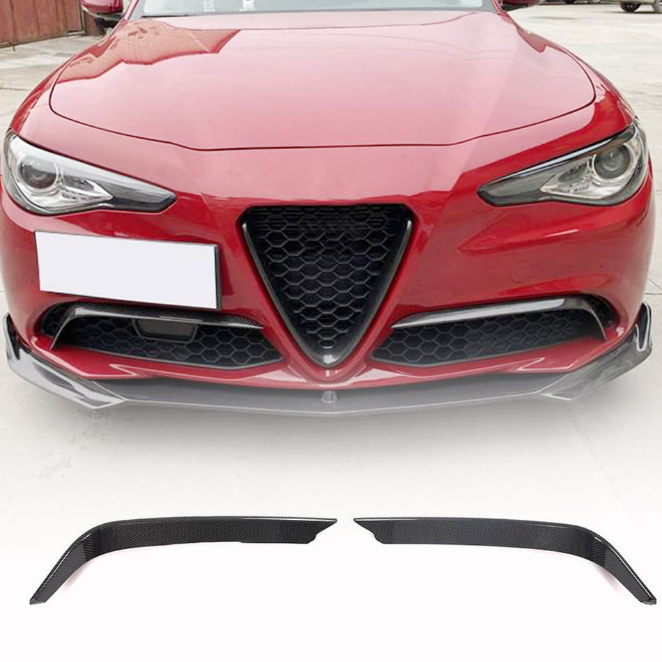 Alfa Romeo Giulia 952 Base 2015-2021 Fog Light Covers Carbon Fiber/FRP-Ahacarbon