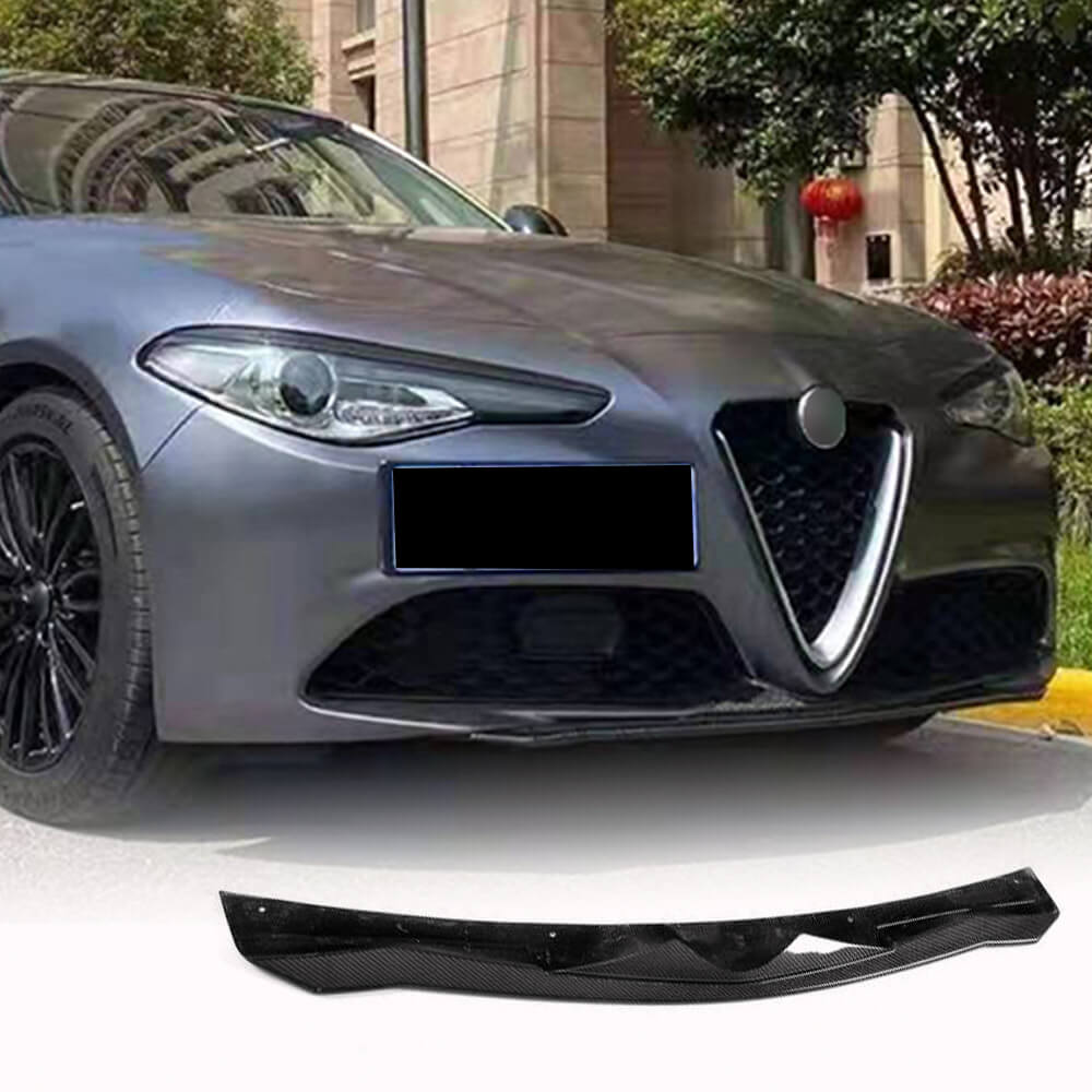 Alfa Romeo Giulia 952 Base 2015-2022 Front Bumper Lip Carbon Fiber-Ahacarbon