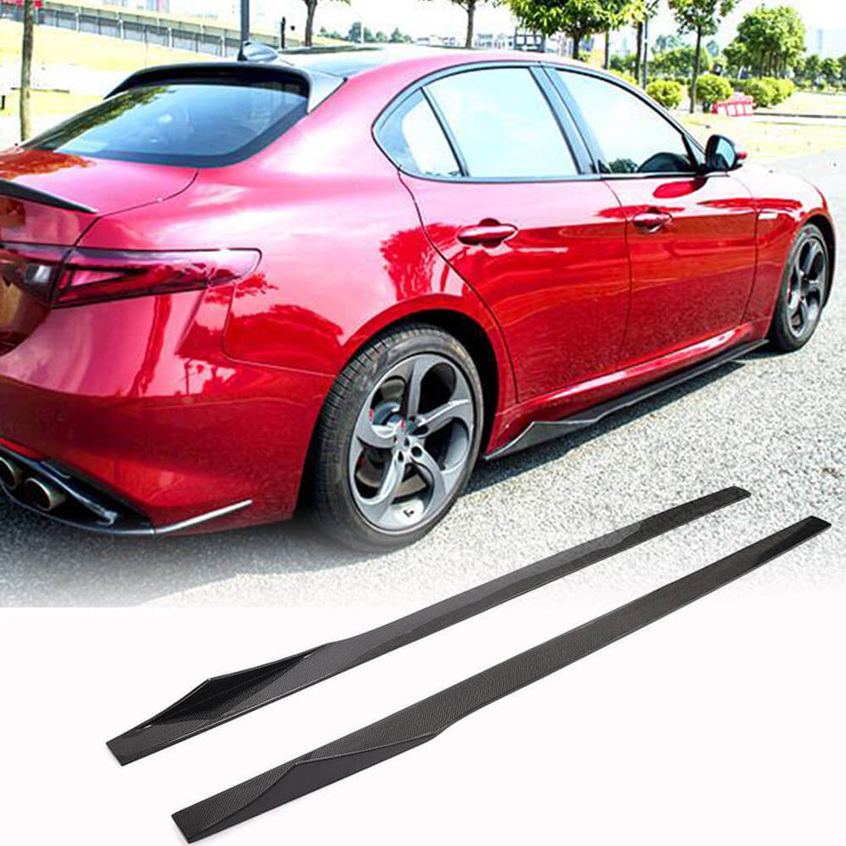 Alfa Romeo Giulia 952 2015-2020 Side Skirts Carbon Fiber-Ahacarbon