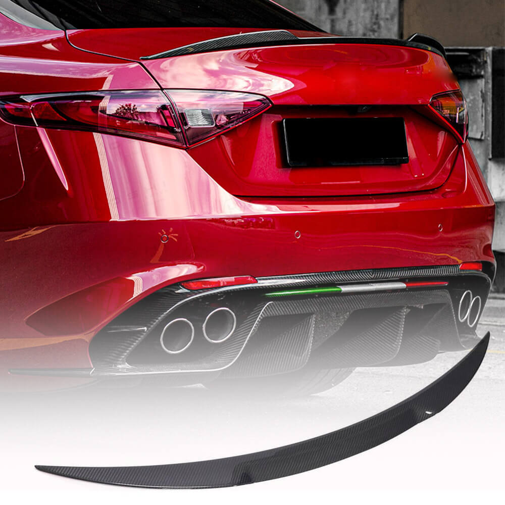 Alfa Romeo Giulia 952 2015-2022 Dry Carbon Fiber Rear Trunk Spoiler-Ahacarbon