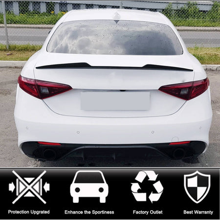 Alfa Romeo Giulia 952 2016-2022 Rear Trunk Spoiler Carbon Fiber/FRP-Ahacarbon