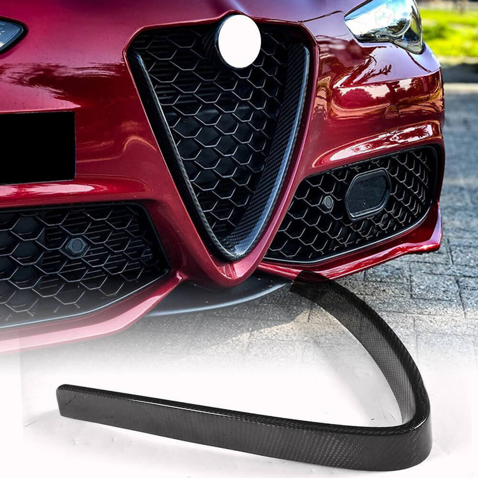 Alfa Romeo Giulia 952 Sport Quadrifoglio 2015-2020 Front Grille Frame Carbon Fiber-Ahacarbon
