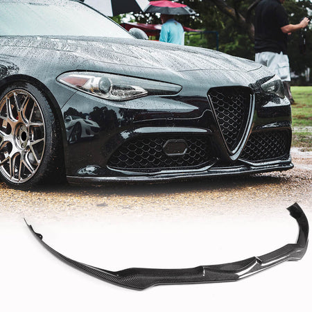 Alfa Romeo Giulia 952 TI Sport 2016-2024 Carbon Fiber Front Bumper Lip-Ahacarbon