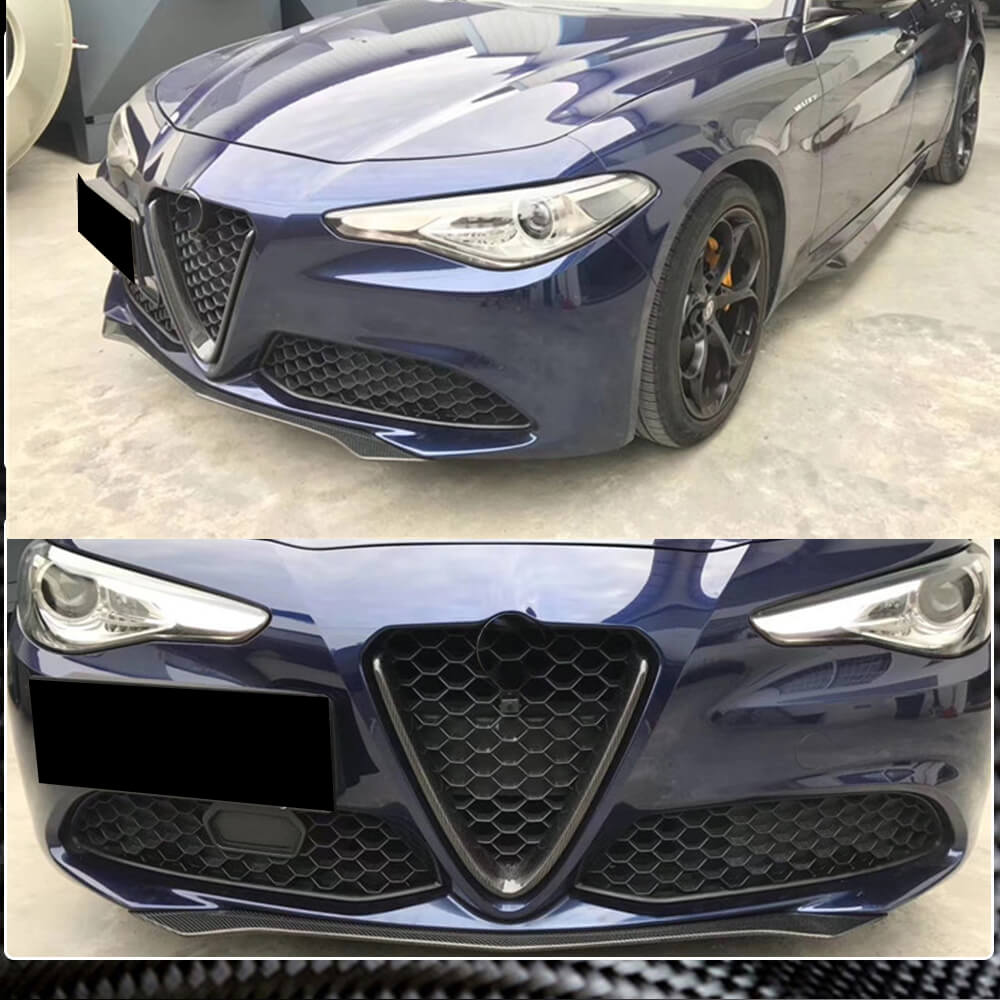 Alfa Romeo Giulia 952 Base 2015-2020 Front Grille Dry Carbon Fiber-Ahacarbon