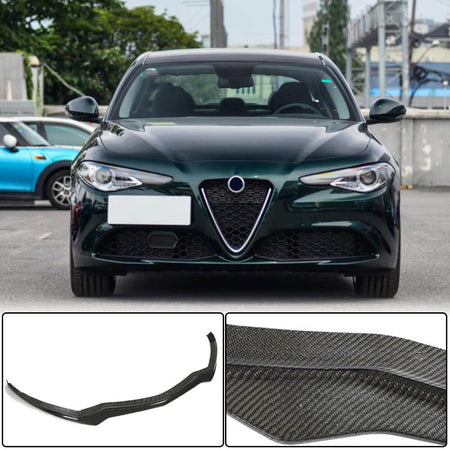 Alfa Romeo Giulia 952 Base 2016-2022 Front Bumper Lip Carbon Fiber-Ahacarbon