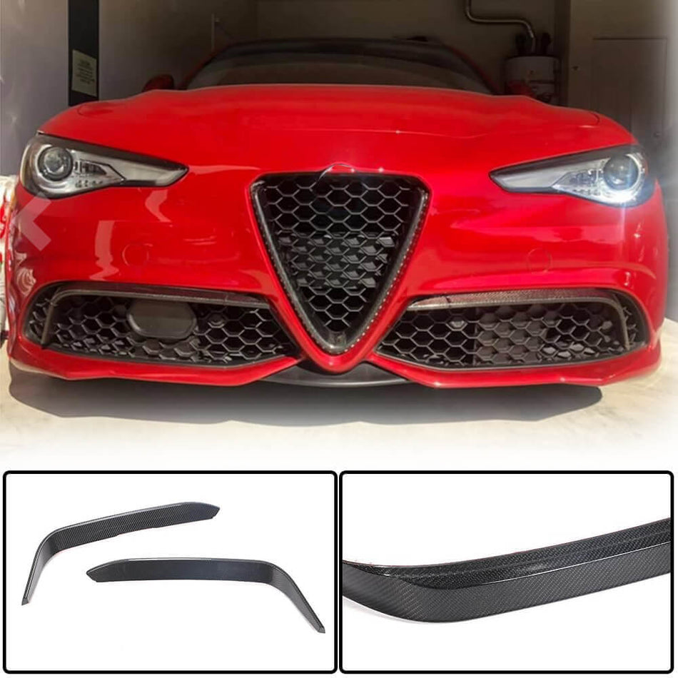 Alfa Romeo Giulia 952 Sport 2015-2021 Fog Light Covers Carbon Fiber/FRP-Ahacarbon