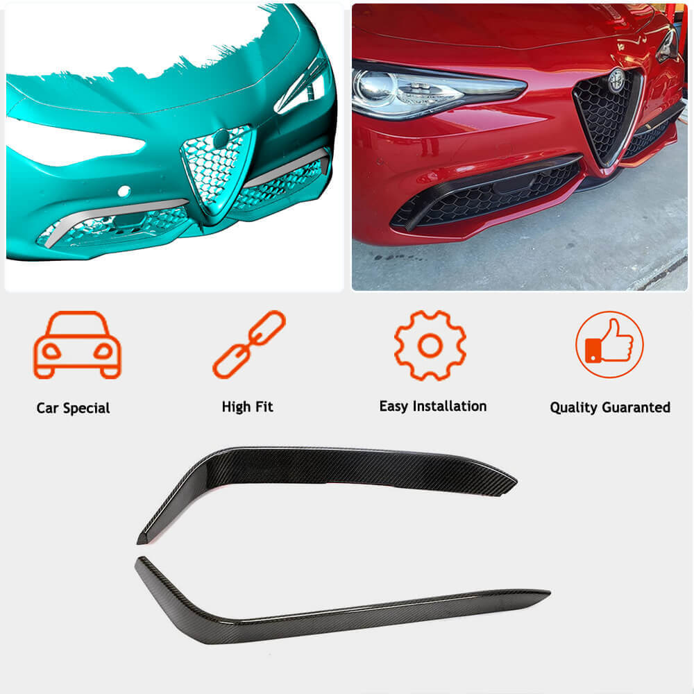 Alfa Romeo Giulia 952 Sport 2015-2021 Fog Light Covers Carbon Fiber/FRP-Ahacarbon