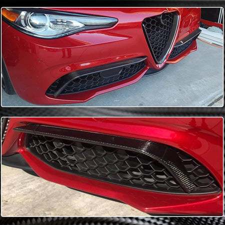 Alfa Romeo Giulia 952 Sport 2015-2021 Fog Light Covers Carbon Fiber/FRP-Ahacarbon