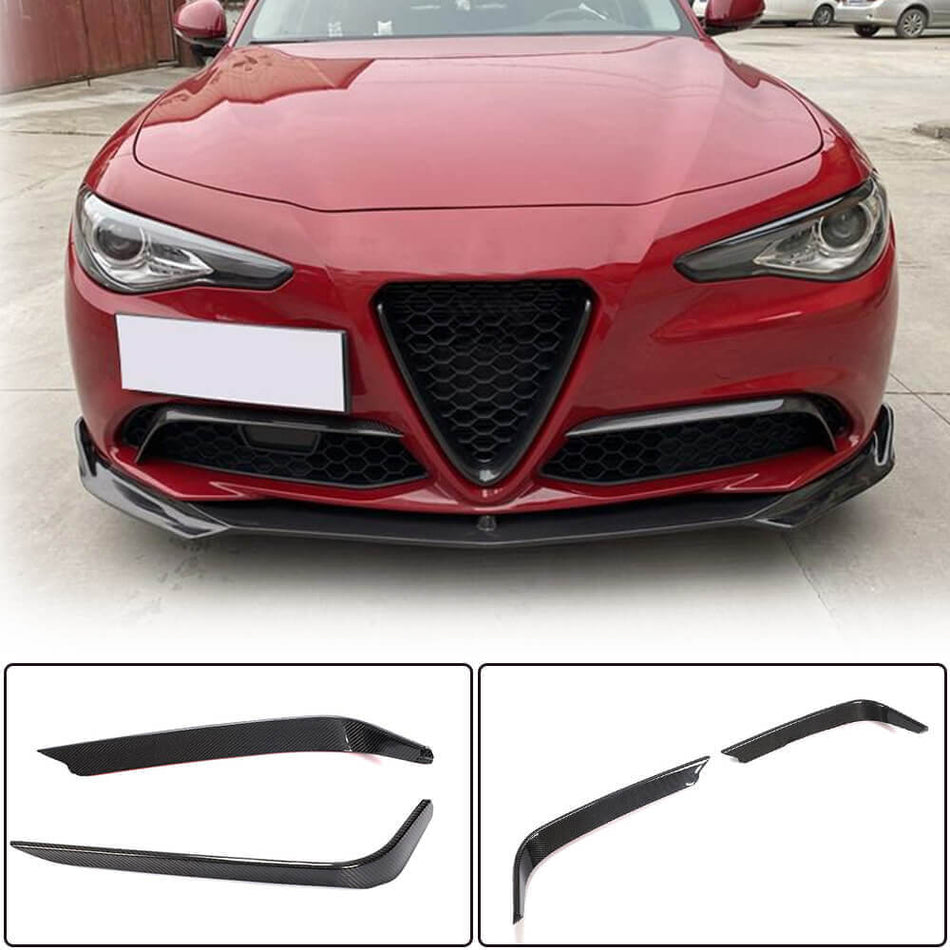Alfa Romeo Giulia 952 Base 2015-2021 Fog Light Covers Carbon Fiber/FRP-Ahacarbon